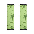 Green Hemp Leaves Pattern Print Handle Covers