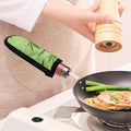 Green Hemp Leaves Pattern Print Skillet Handle Cover