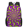 Green Hive Moving Optical Illusion 17 Inch Backpack