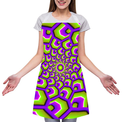 Green Hive Moving Optical Illusion Adjustable Apron