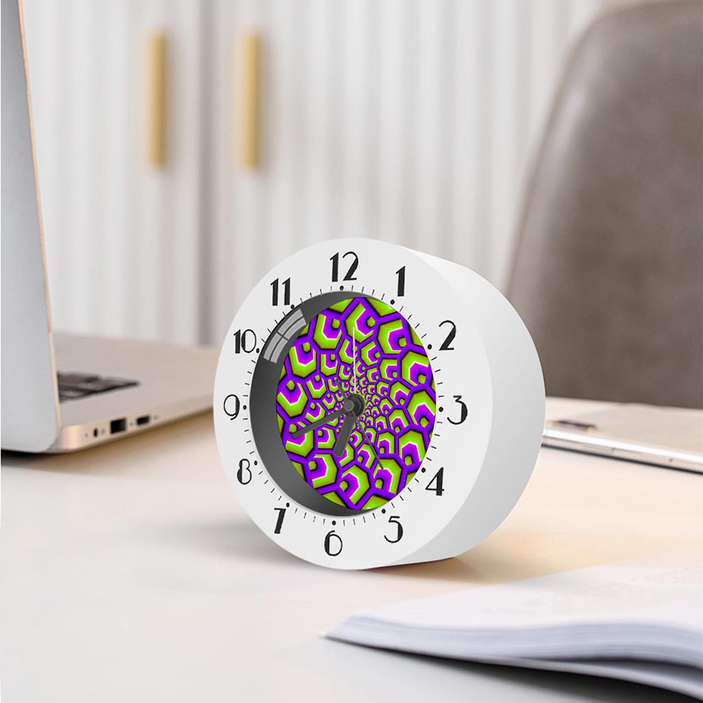 Green Hive Moving Optical Illusion Alarm Clock