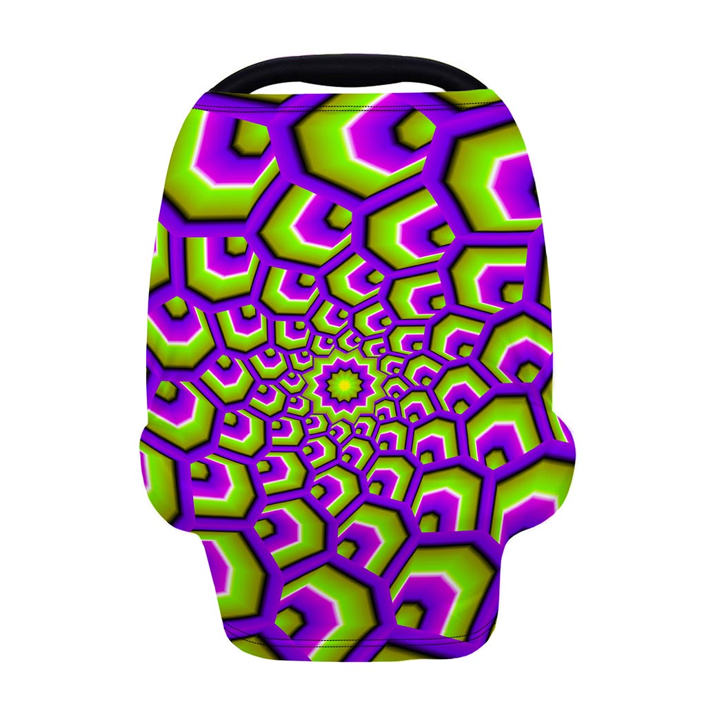 Green Hive Moving Optical Illusion Baby Seat Cover