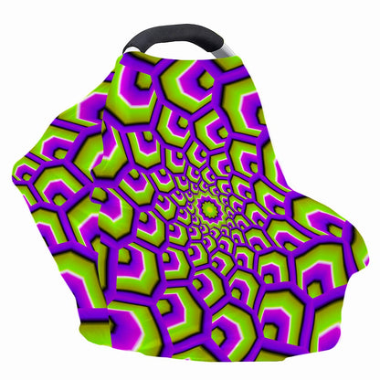 Green Hive Moving Optical Illusion Baby Seat Cover