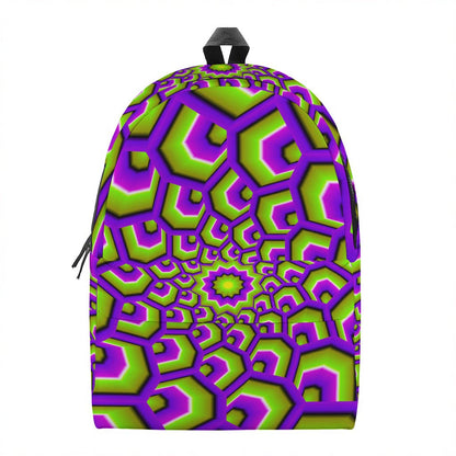 Green Hive Moving Optical Illusion Backpack