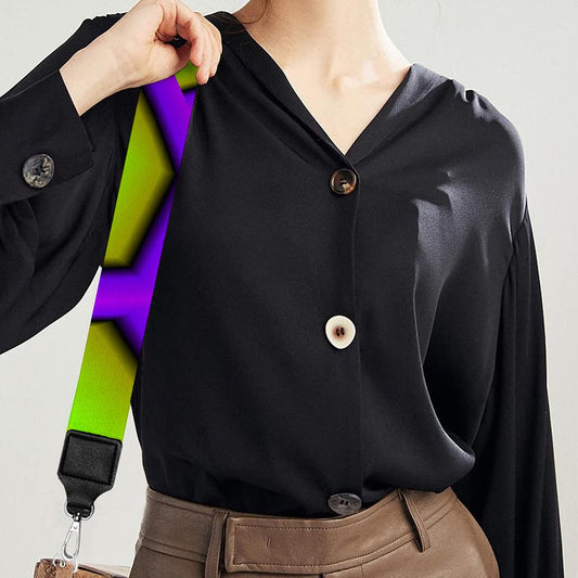 Green Hive Moving Optical Illusion Bag Strap