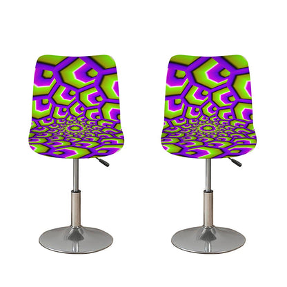 Green Hive Moving Optical Illusion Bar Stool Covers
