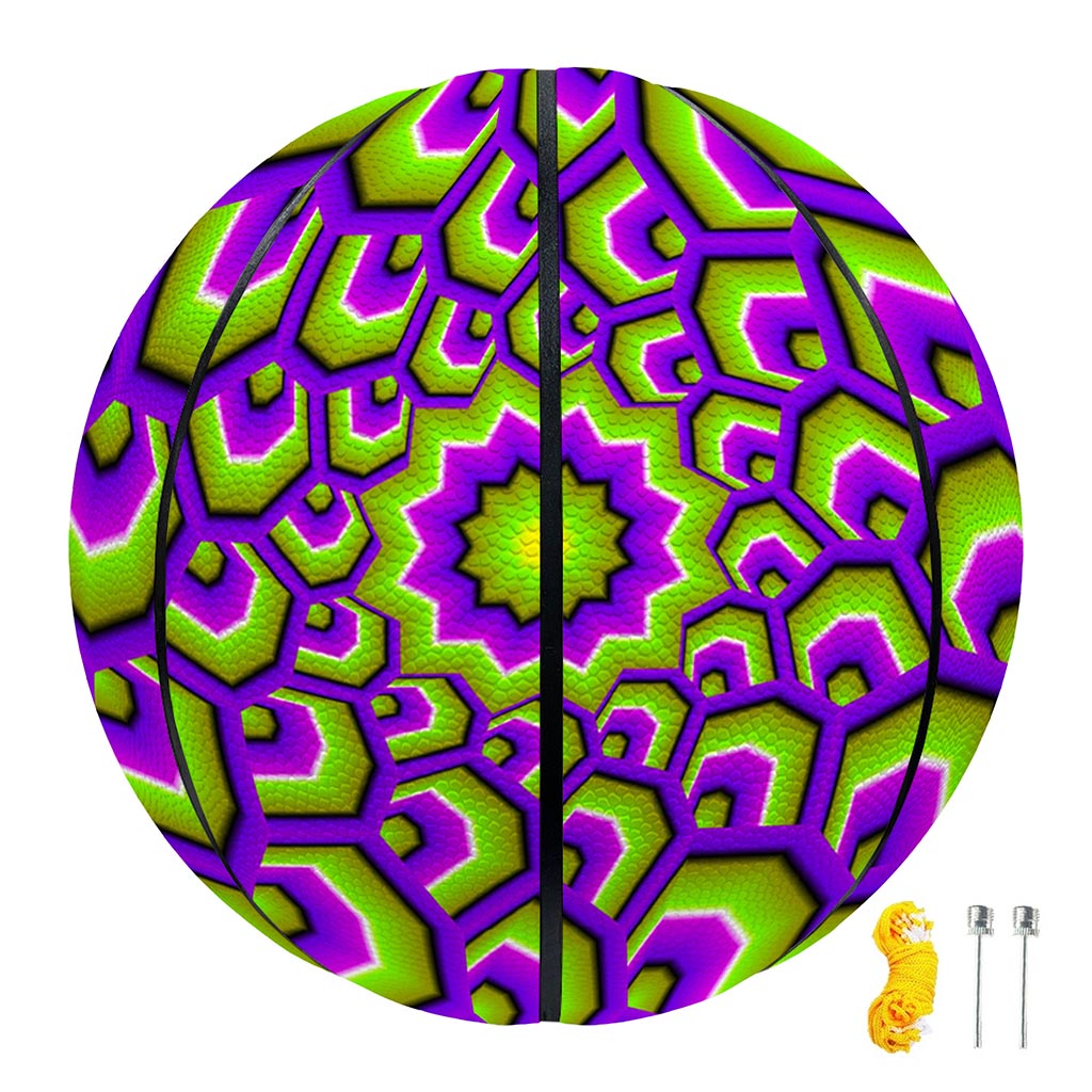 Green Hive Moving Optical Illusion Basketball
