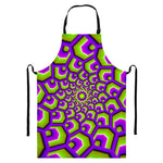 Green Hive Moving Optical Illusion Bib Apron With Pocket