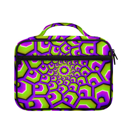 Green Hive Moving Optical Illusion Briefcase Bible Bag