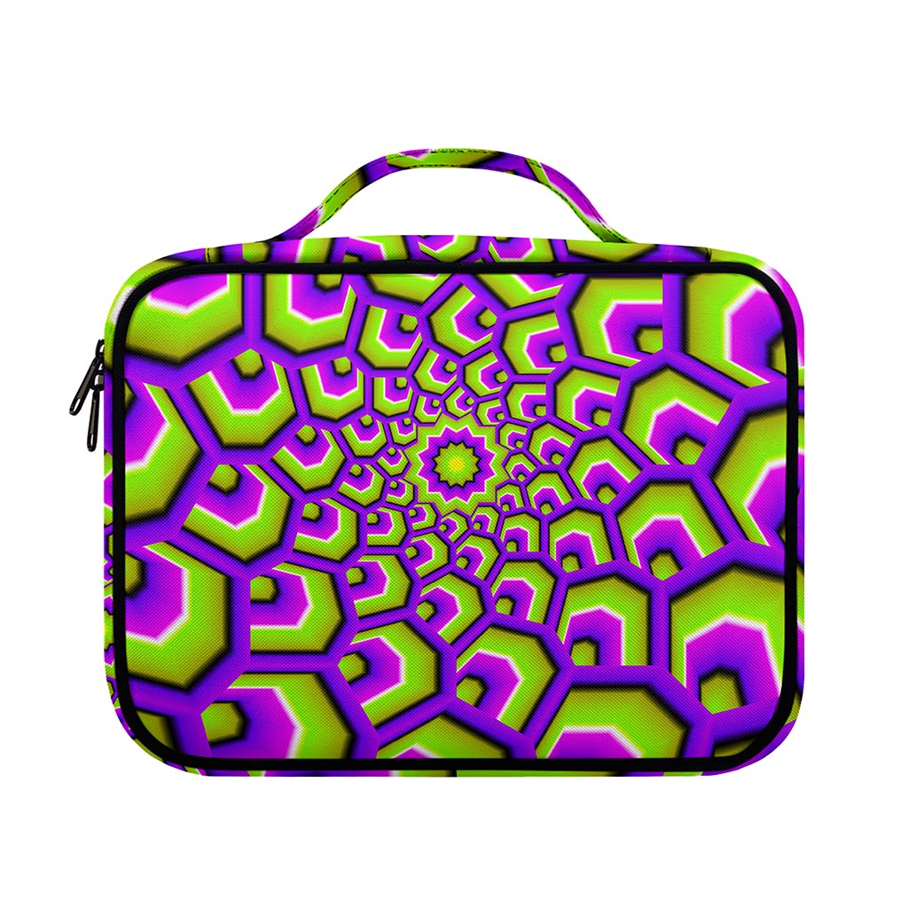 Green Hive Moving Optical Illusion Briefcase Bible Bag