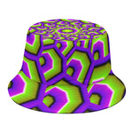 Green Hive Moving Optical Illusion Bucket Hat