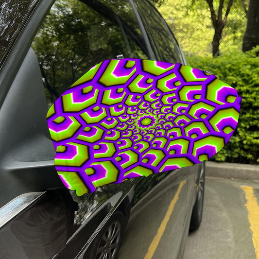 Green Hive Moving Optical Illusion Car Side Mirror Covers
