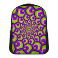 Green Hive Moving Optical Illusion Casual Backpack