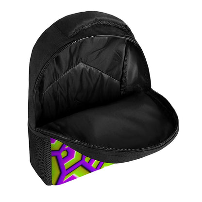 Green Hive Moving Optical Illusion Casual Backpack