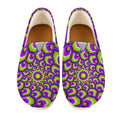 Green Hive Moving Optical Illusion Casual Shoes
