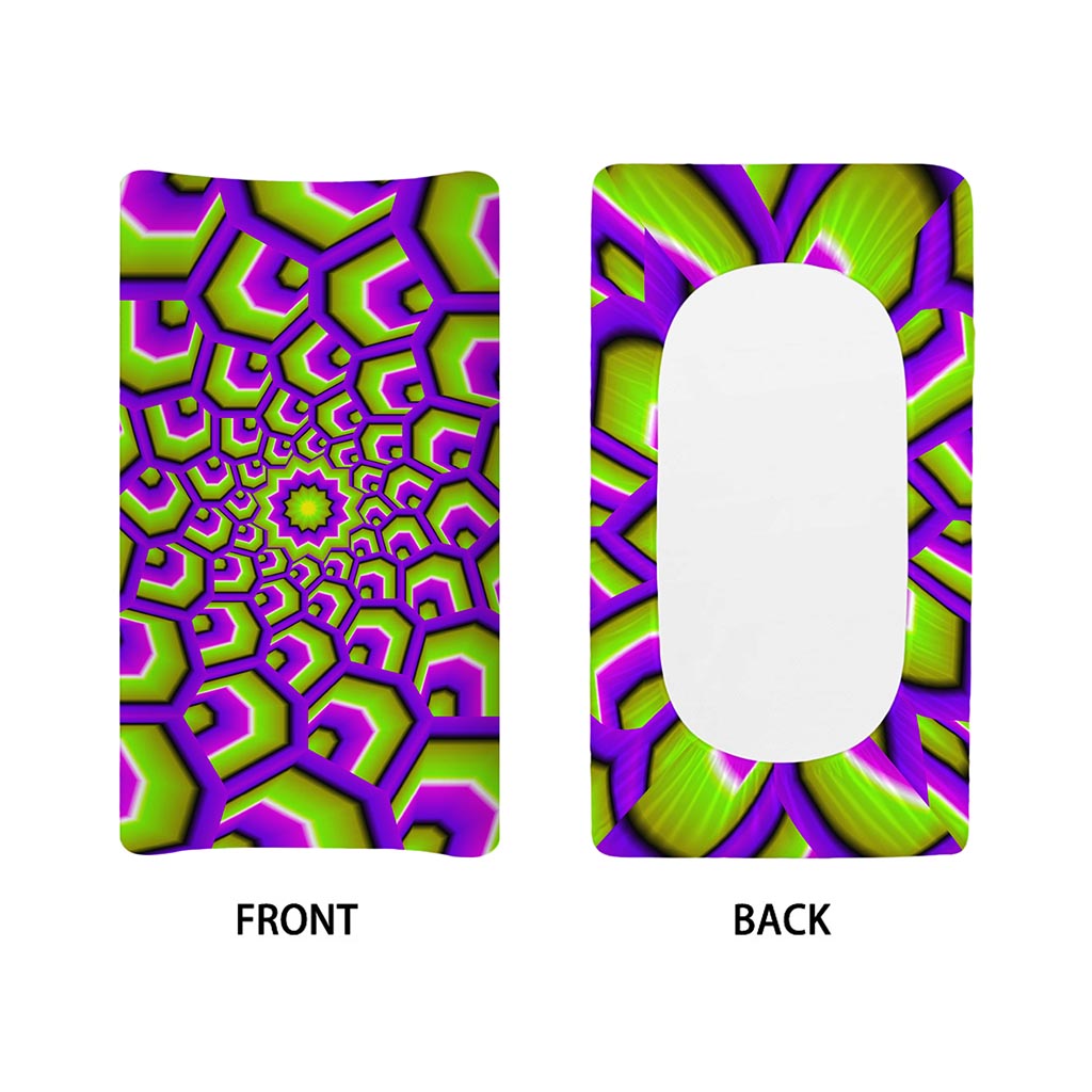 Green Hive Moving Optical Illusion Changing Pad Cover