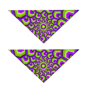 Green Hive Moving Optical Illusion Dog Bandana