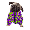 Green Hive Moving Optical Illusion Dog Zip Up Jacket