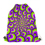 Green Hive Moving Optical Illusion Drawstring Bag