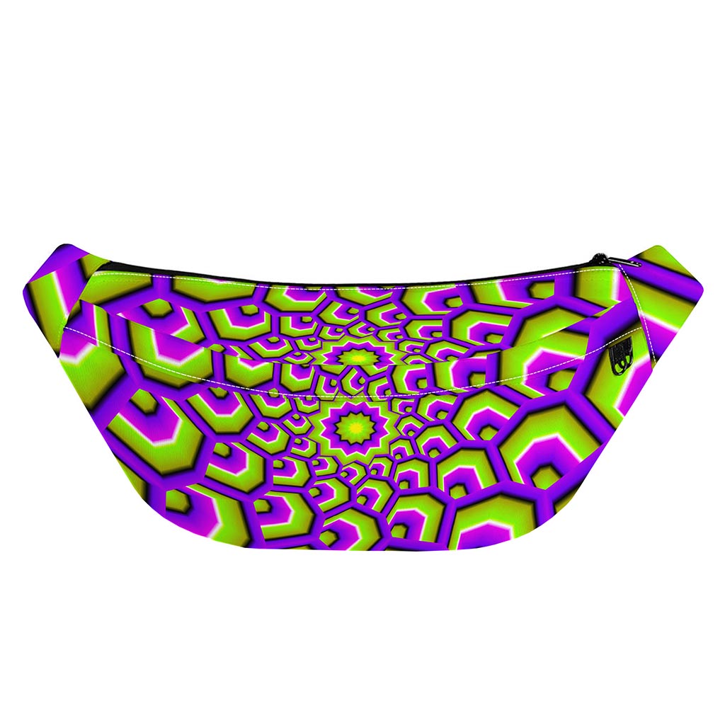 Green Hive Moving Optical Illusion Fanny Pack