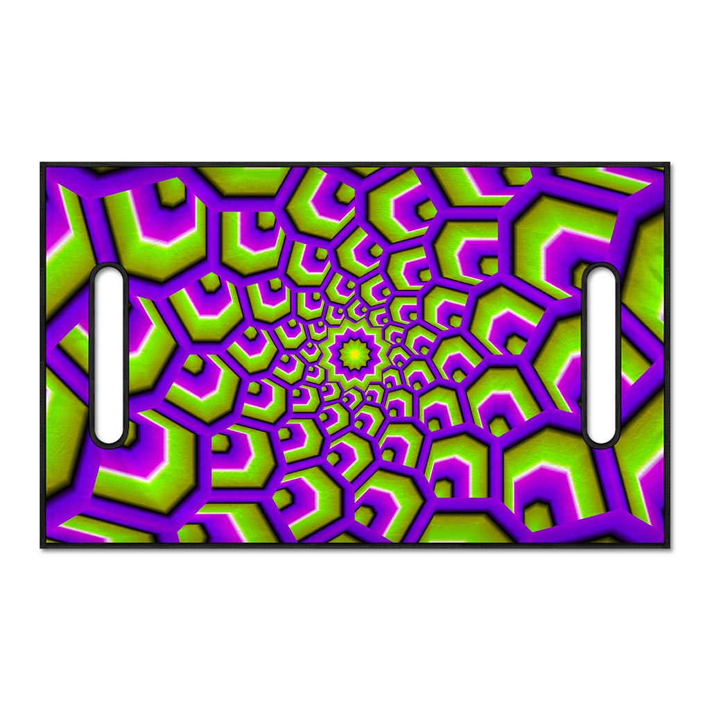 Green Hive Moving Optical Illusion Golf Cart Seat Cover