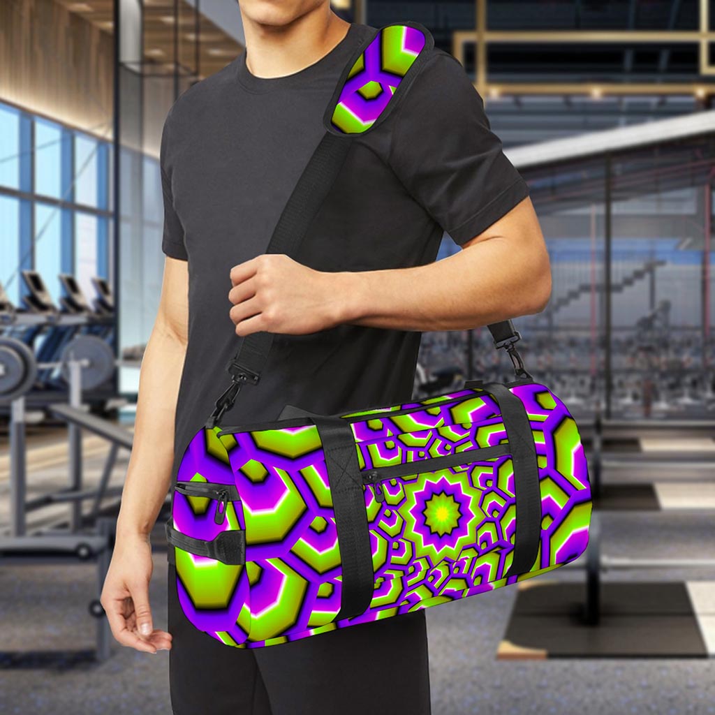 Green Hive Moving Optical Illusion Gym Bag