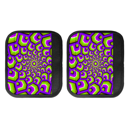 Green Hive Moving Optical Illusion Handle Covers