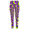 Green Hive Moving Optical Illusion High-Waisted Pocket Leggings