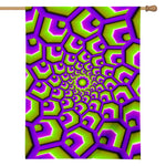 Green Hive Moving Optical Illusion House Flag