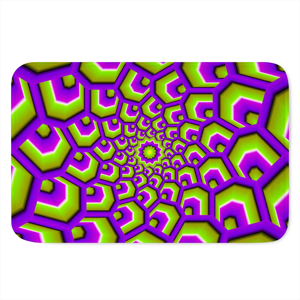 Green Hive Moving Optical Illusion Indoor Door Mat