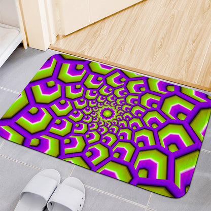 Green Hive Moving Optical Illusion Indoor Door Mat