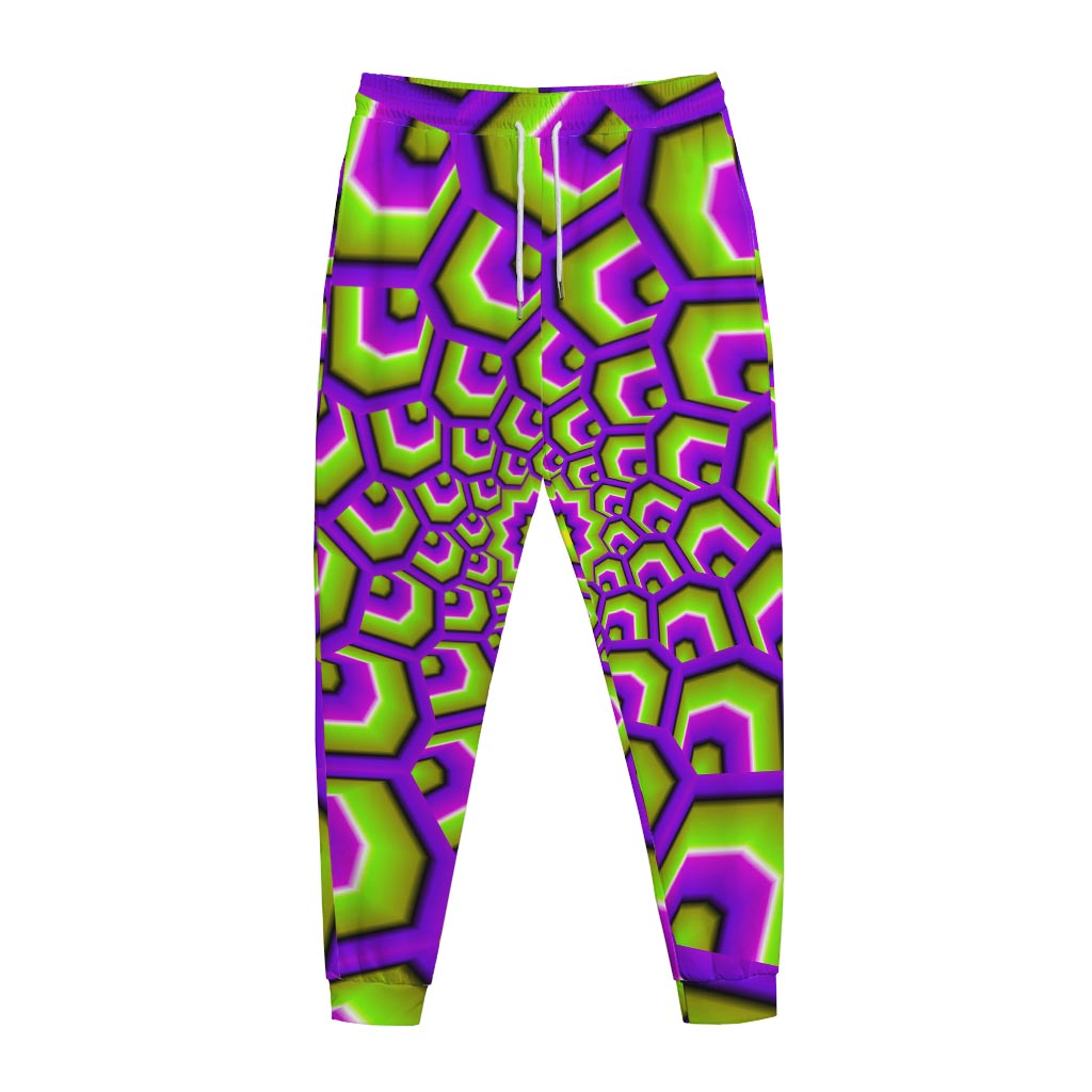 Green Hive Moving Optical Illusion Jogger Pants