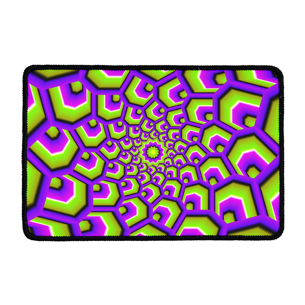 Green Hive Moving Optical Illusion Kitchen Mat