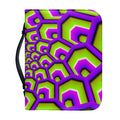 Green Hive Moving Optical Illusion Leather Bible Cover
