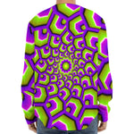 Green Hive Moving Optical Illusion Long Sleeve Baseball Jersey