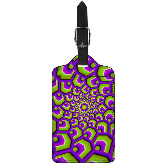 Green Hive Moving Optical Illusion Luggage Tag