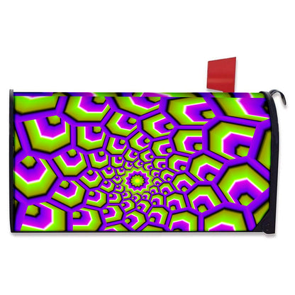 Green Hive Moving Optical Illusion Mailbox Cover