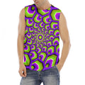 Green Hive Moving Optical Illusion Men's Fitness Tank Top