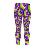 Green Hive Moving Optical Illusion Men's leggings