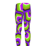 Green Hive Moving Optical Illusion Men's leggings