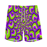 Green Hive Moving Optical Illusion Men's Sports Shorts