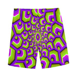 Green Hive Moving Optical Illusion Men's Sports Shorts