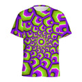Green Hive Moving Optical Illusion Men's Athletic T-Shirt