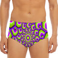 Green Hive Moving Optical Illusion Men's Triangle Swim Briefs