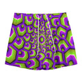 Green Hive Moving Optical Illusion Mesh Shorts