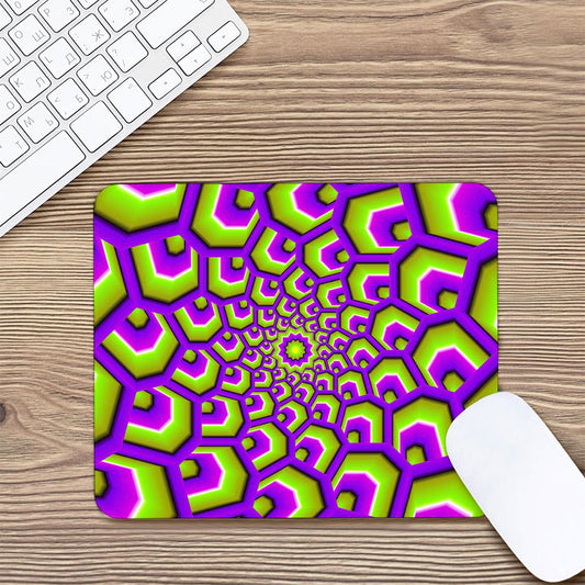 Green Hive Moving Optical Illusion Mouse Pad