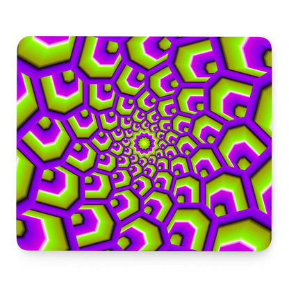 Green Hive Moving Optical Illusion Mouse Pad