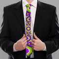 Green Hive Moving Optical Illusion Necktie