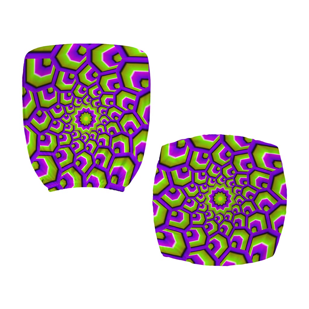 Green Hive Moving Optical Illusion Office Chair Cover