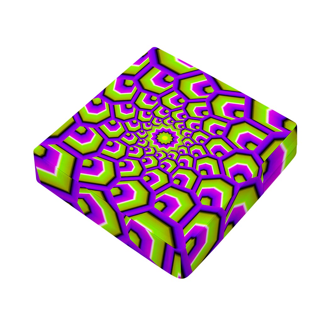 Green Hive Moving Optical Illusion Outdoor Seat Cushion Cover